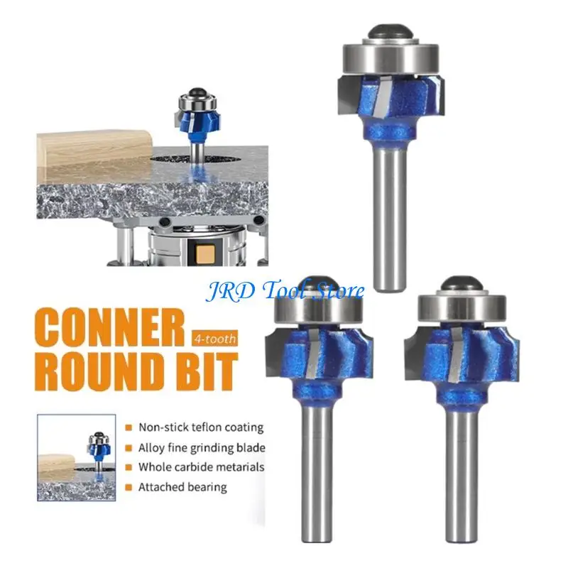 A2UD Four Flutes Corner Rounding End Mill with 8mm Shank Suitable for High Efficiency Cutting in and Composite Materials