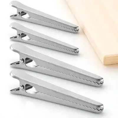 4Pcs Food Clip Fresh-Keeping Sealing Clip Set Thicken Design for Snack Packaging Moisture Proof Kitchen Essential