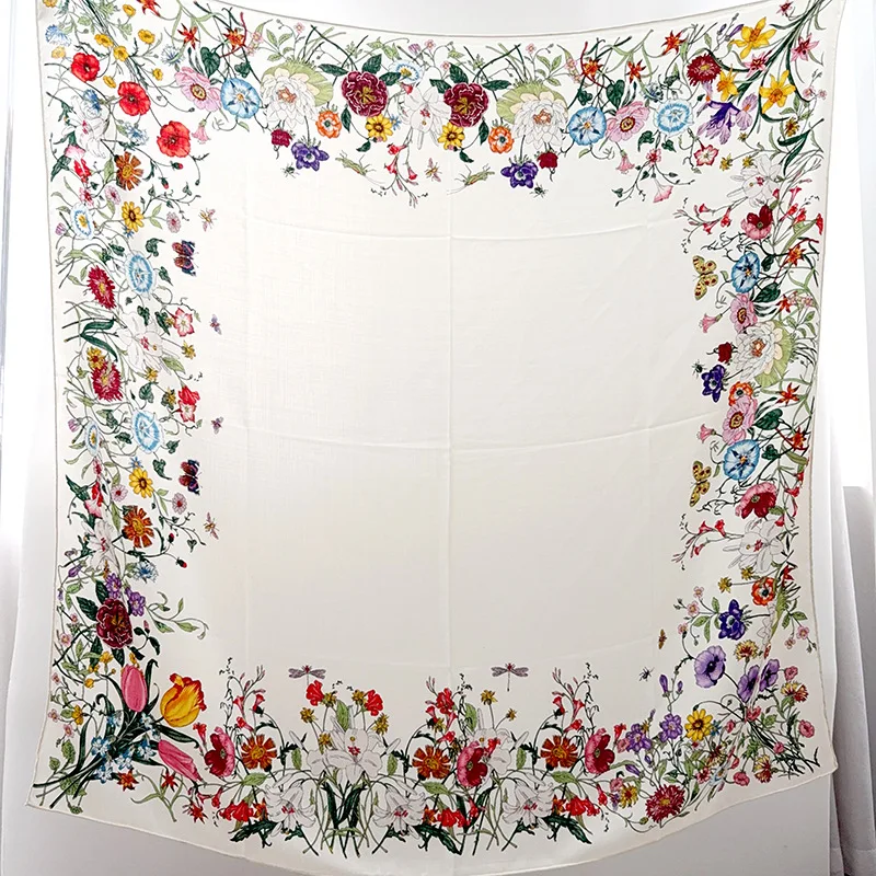 

Silk Wool Scarf Hand Rolled Scarfs Shawls Luxury Designer Winter Pashmina Warm Belt Accessories Bag Decoration Mother Gift