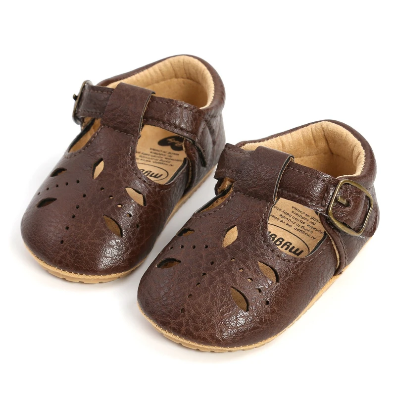 Fashion Baby Shoes 2026 Spring New Kids Leather Shoes Retro Versatile Girls Casual Shoe Comfort Anti Slip Baby First Walkers