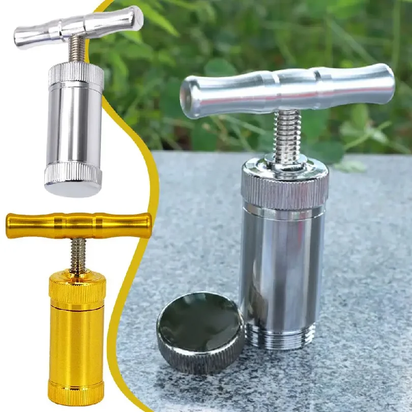 

Metal Tobacco Herb Press Aluminum Compressor Pressure Spice Hand Crusher Smoking Accessories
