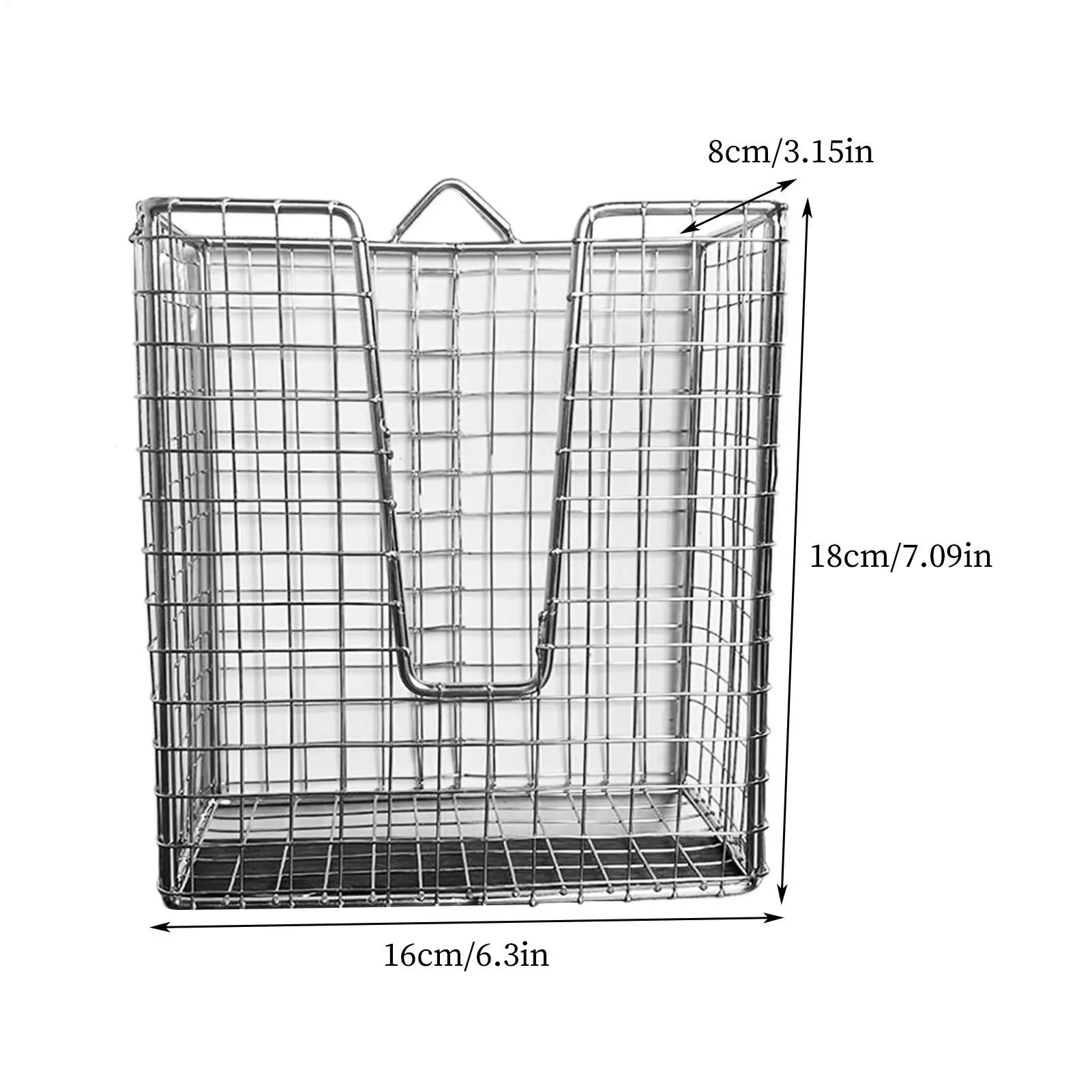 Staghorn السرخس جبل Staghorn السرخس جدار زارع سلة 304 سلة من الفولاذ المقاوم للصدأ مع تصميم عمودي لساحة غرفة المعيشة #6