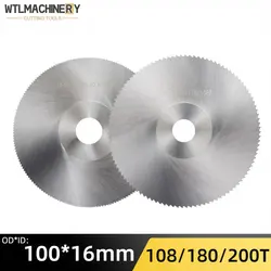 HSS Milling Saw Blade 100mm*16mm Cutting Saw Round Blades For Wood/Plastic/Aluminum/Metal/PVC Cutting Tools