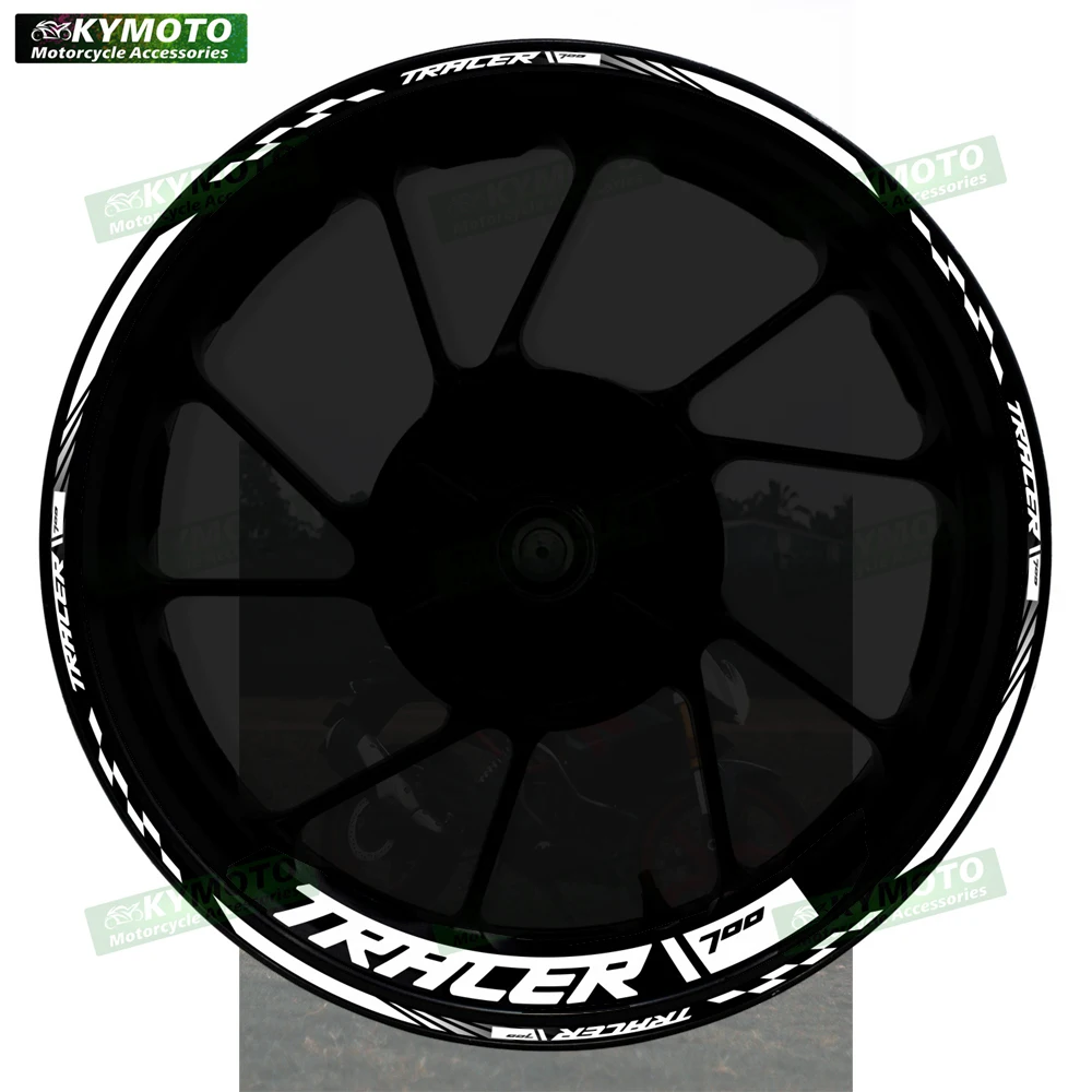 

For TRACER700 TRACER 700 motorcycle accessories 17 inch front and rear wheel decals fairing hub reflective rim stripe stickers
