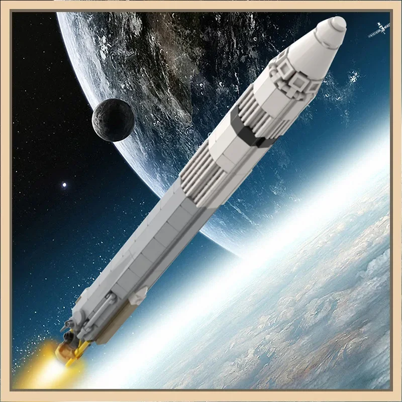 

MOC-81817 Строительные блоки Атлас запуска автомобиля Космическая авиация подарок Набор строительных блоков-головоломки