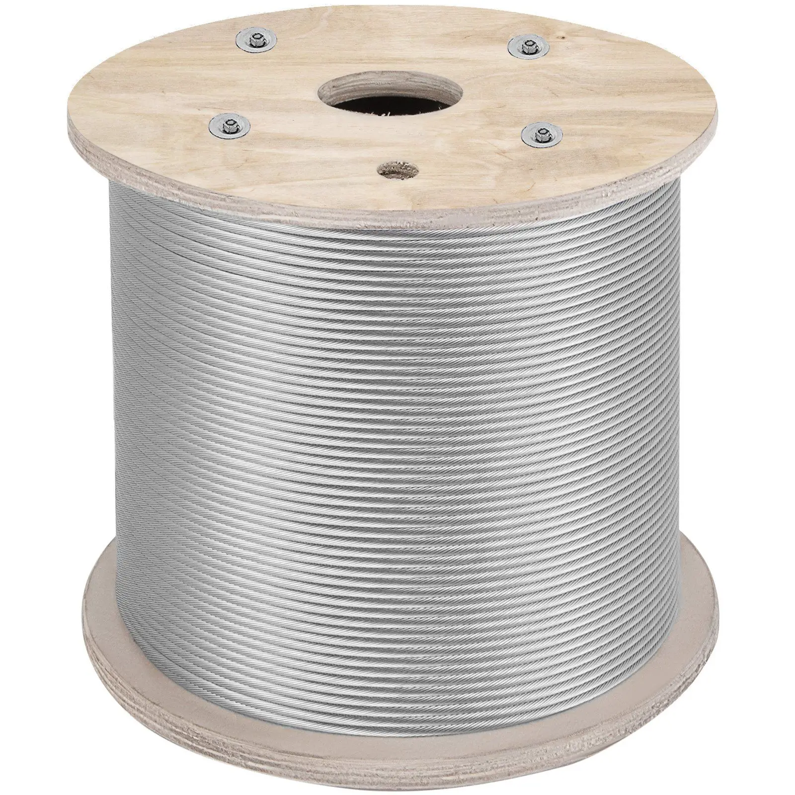 200-foot stainless steel cable 7x19 tight core wire, used for aircraft deck railings, fence wires, cable railing systems, and de