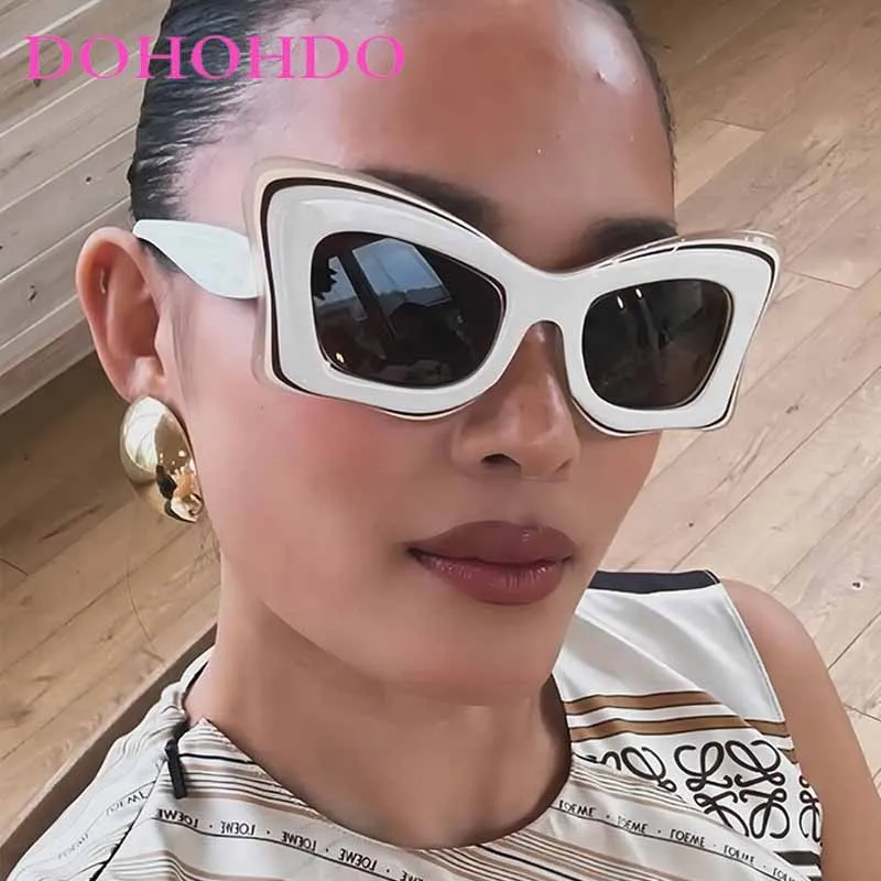 

Fashion Retro Irregular Special Shaped Sunglasses Women Luxury Brand Outdoor Beach Sunshade Sunglasses Oculos De Sol Gafas UV400