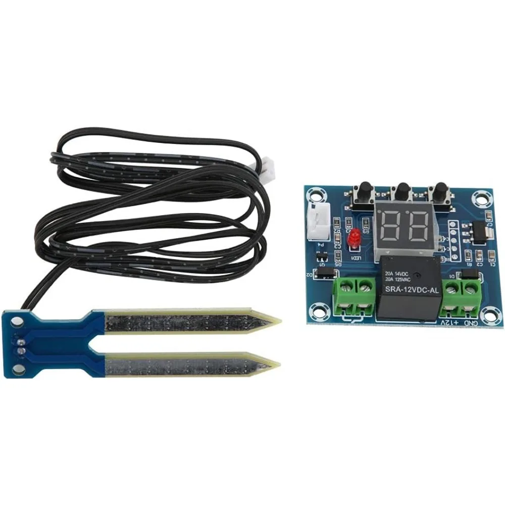 

Soil Humidity Sensor Module Automatic Irrigation Sensor Digital Display Module with Soil Probe DC12V LT-HG0016