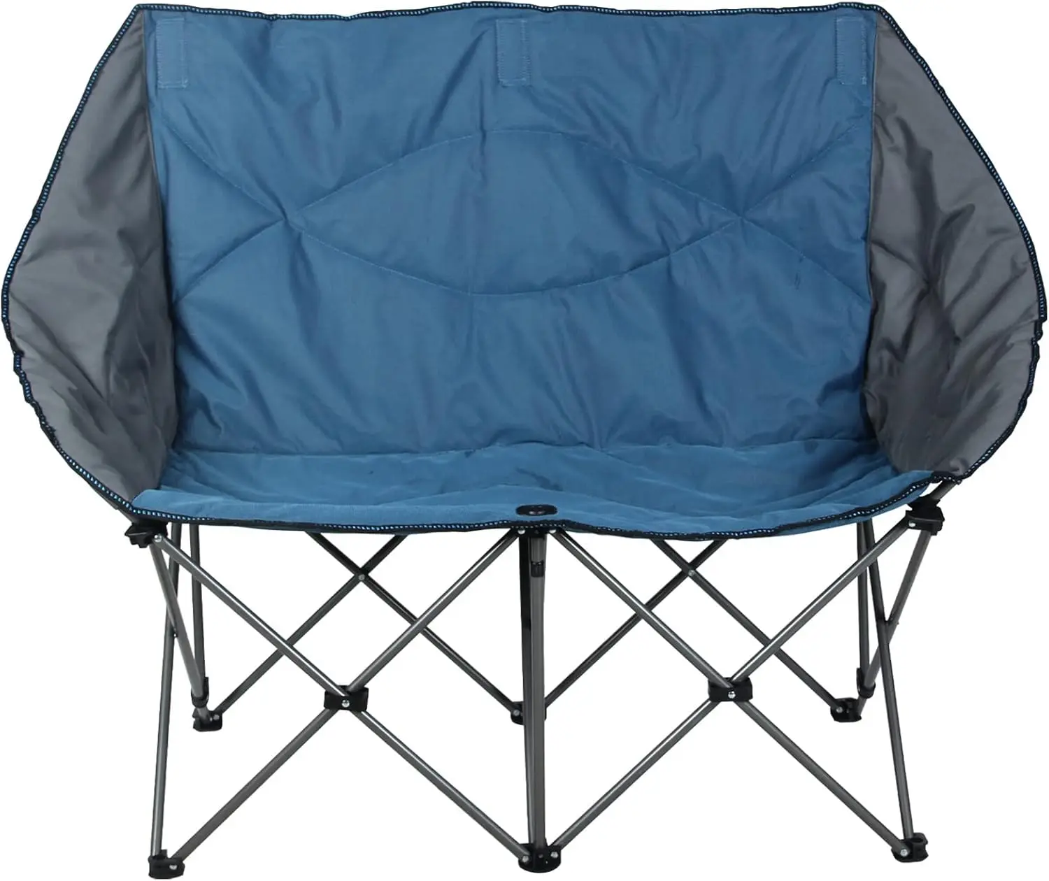 

Oversized Camping Chair Double Folding Chair Heavy Duty Loveseat Camp Chair 2 Person Support 450 LBS for Adults Outdoor