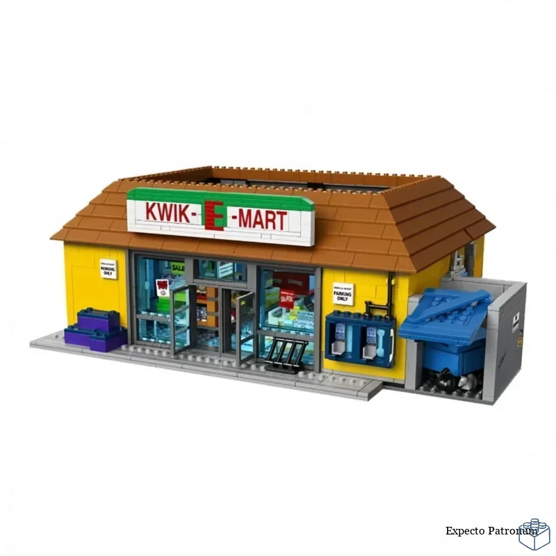 Novo 2179 pçs o kwik e mart loja virginia simpsons conveniência supermercado 71016 bloco de construção modelo aniversário presentes natal