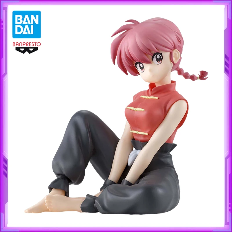 Original BANDAI Banpresto Ranma 1/2 Relax time Ranma Anime Figures Action Figure Model Toys Christmas Gifts