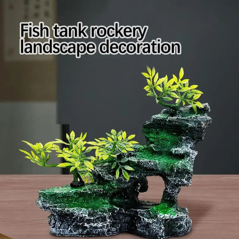 Aquarium Rocks Aquascaping Realistic Artificial Mountain Fish Tank Rocks Decor Aquarium Sculpture Decorative Rocks For Fish Tank