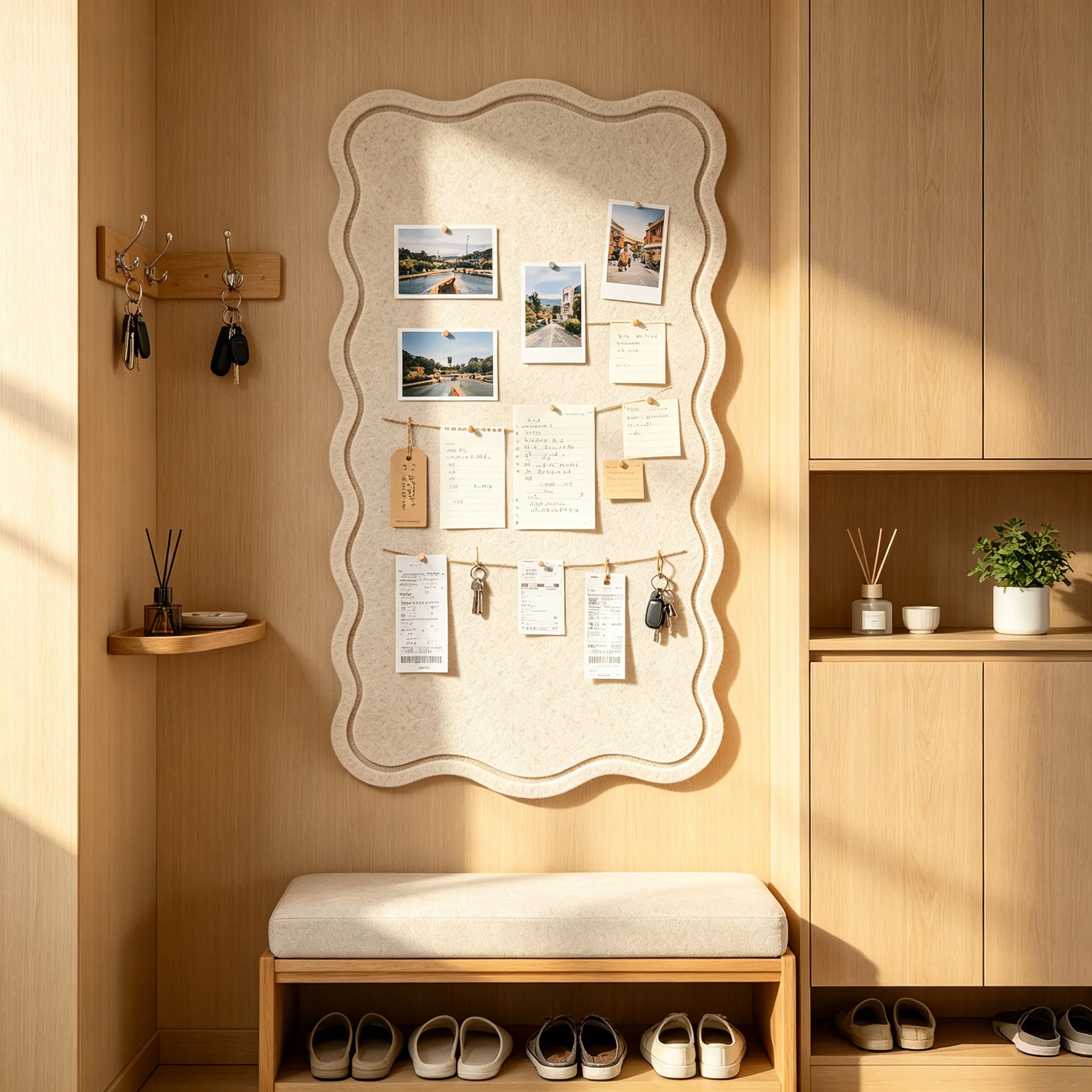 Decorative felt board for walls, felt board wall stickers, bedroom decoration, photo wall, background wall, creative wall decoration felt board