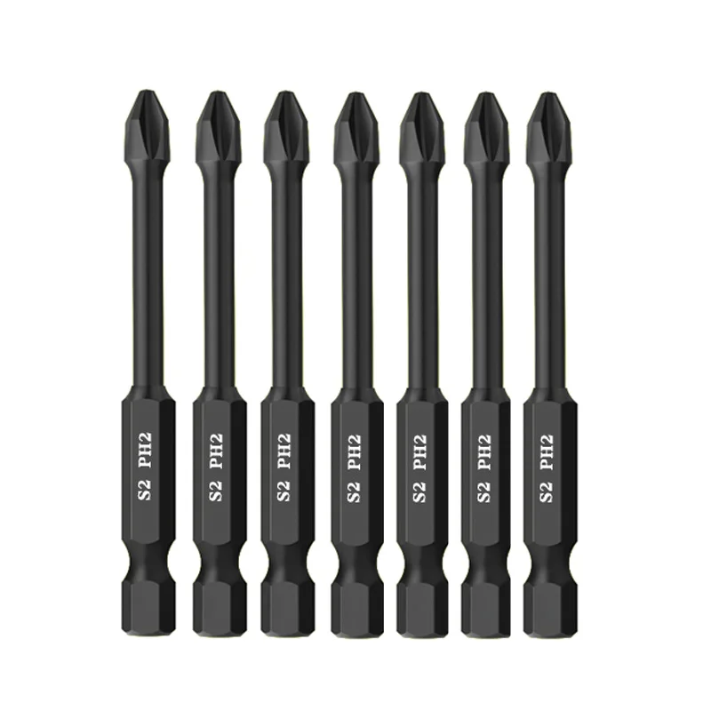 Magnetic Batch Head Impact Strong Cross High Hardness 25/50/65/70/90/150mm Anti Non-slip Hand Tool PH2 Screwdriver Set Parts