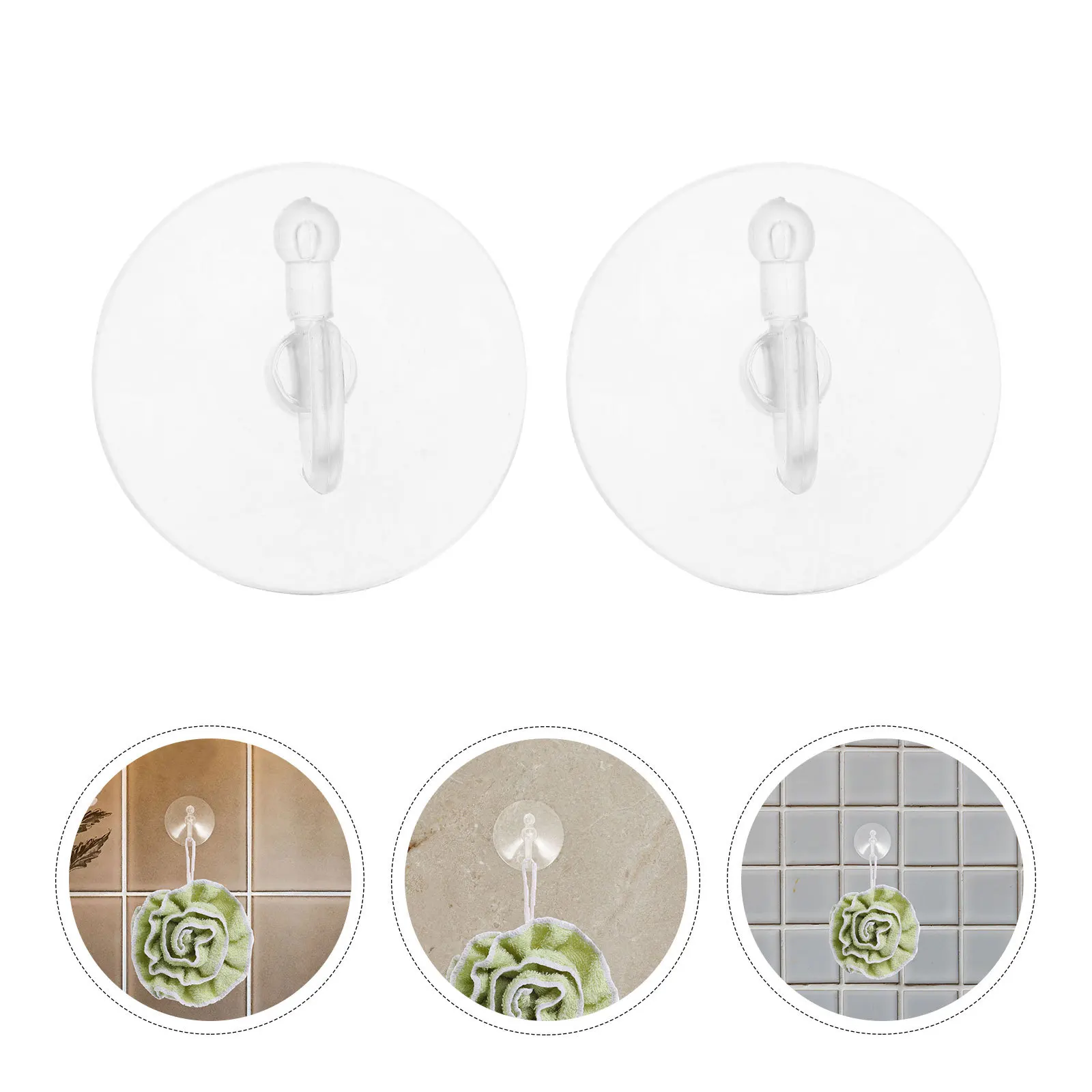 

40Pcs Suction Cup Hooks Transparent Removable Strong Plastic Clear Hanger for Bathroom Kitchen Window Glass Wall Shower Ceiling