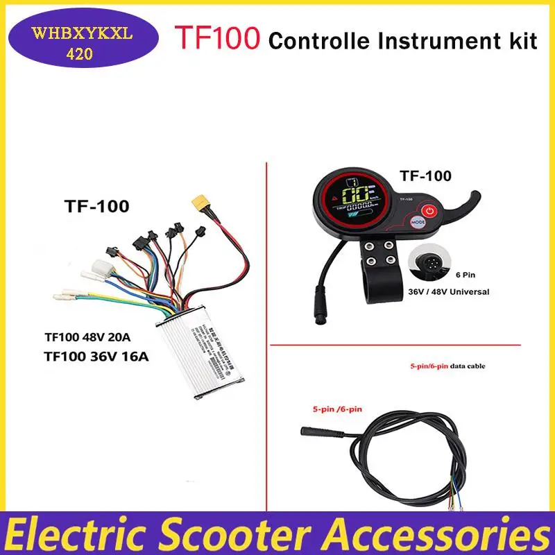 TF‑100 Instrument Display Panel With USB Charging 5/6 Pin Communication Speedometer For KUGOO M4 Electric Scooter Kickscooter