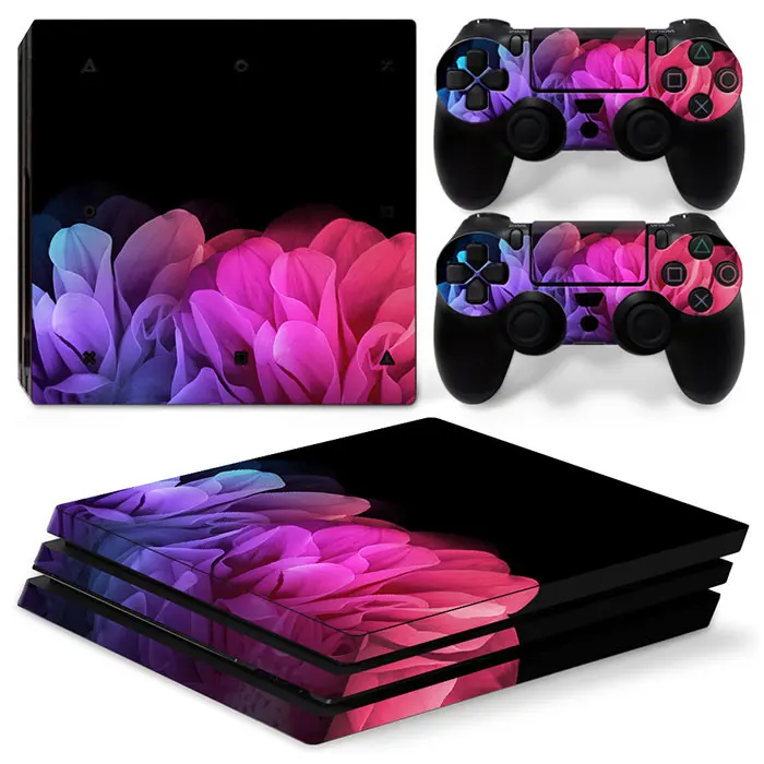 Multiple personalized cartoons Skin Sticker Protective Vinyl Decal Cover for PS4 Pro Console and 2 Controllers customized ﻿