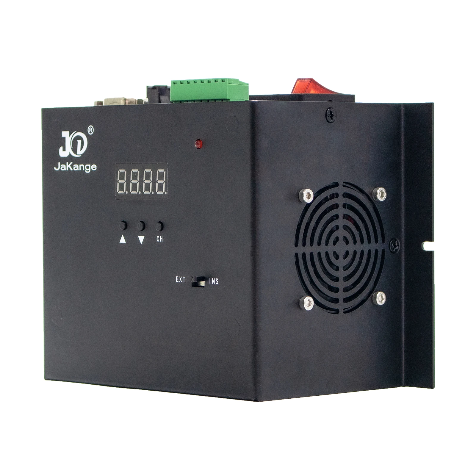 

JaKange 2-Channel LED Digital Controller Dimmer 24V 1A*4 Machine Vision Standard for Adujsting Brightness