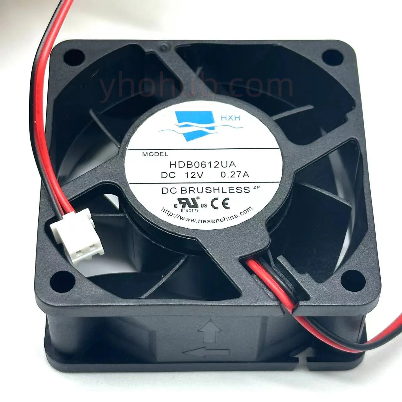 

HXH HDB0612UA DC 12V 0.27A 60x60x25mm 2-Wire Server Cooling Fan