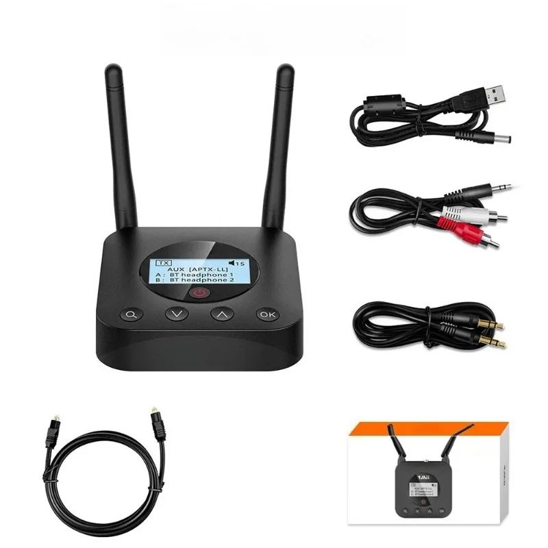 

1Mii B06TX+ Bluetooth 5.2 Transmitter Aptx LL/HD/Adaptive,3.5mm AUX Bluetooth Adapter for PC/TV/Home Stereo,Plug n Play【Update】