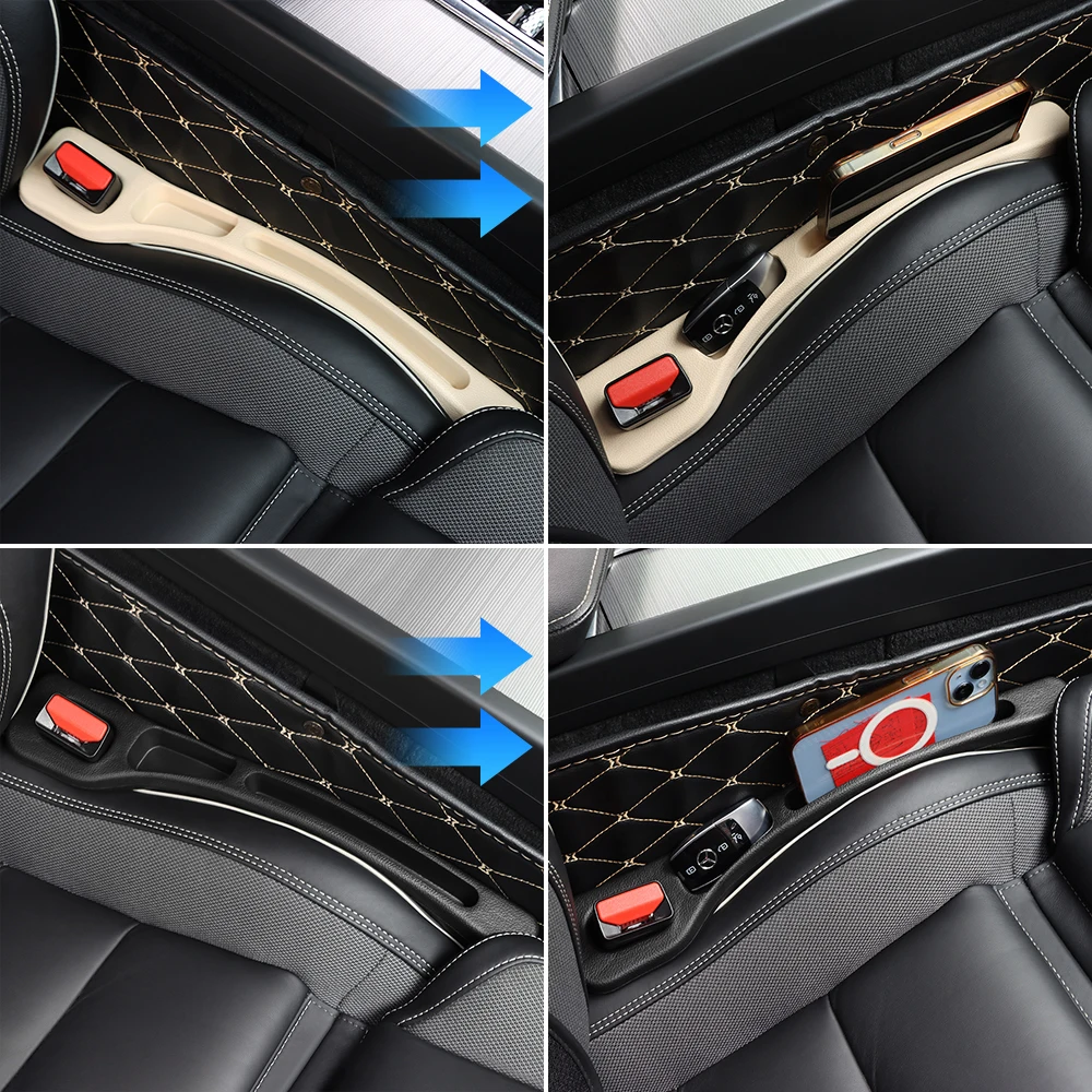 لجيلي EX5 غالاكسي E5 2024 2025 2026 2 قطعة مقعد السيارة العالمي مانعة للتسرب شرائط الفجوة الجانب التماس حشو تخزين الملحقات