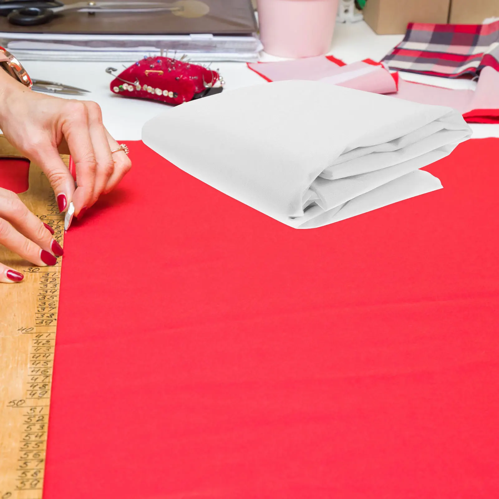 

Fusible Garment Interlining Fabric Embroidery Stabilizer Backing for Hand Machine Sewing Tightening Shaping Hot Melt Adhesive