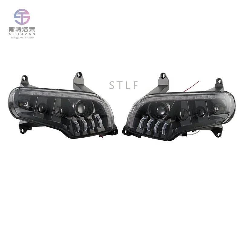 

High Brightness Black Front LED Headlight Daytime Driving Lamp for Goldwing GL1800 2001-2017