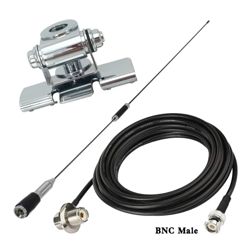 CB Antenna 27MHz CB Radio Antenna Kit Compatible Midland/Uniden/Midland/Maxon Vehicle Car Truck Mobile Radio for AT-6666