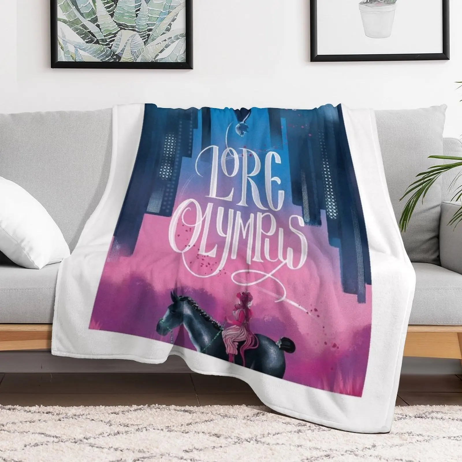 New Lore Olympus Graphic Throw Blanket Retros cosplay anime Blankets