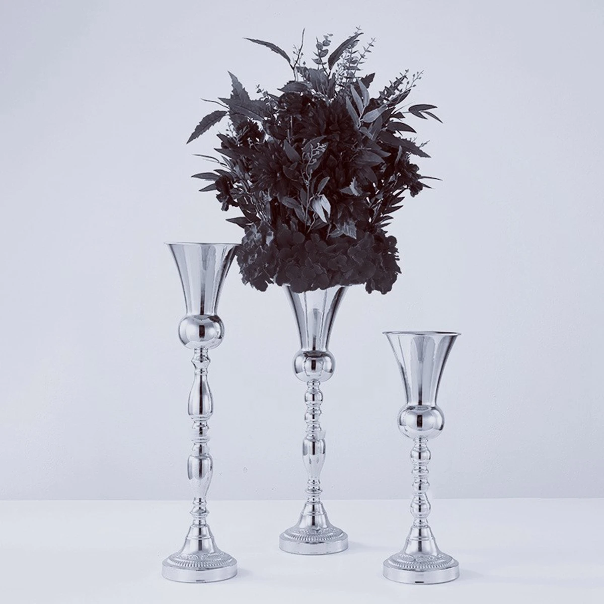 8-10pcs 80-100cm Wedding Centerpiece Gold sliver Metal Flower Stand Wedding Floral Arrangement Table Decor Home Party Decor 2723