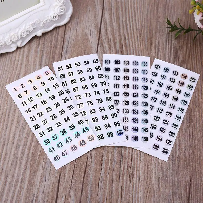 J1HD 1 to 200 Waterproof Digital Label Self-adhesive Sticker Polish Stickers Tag