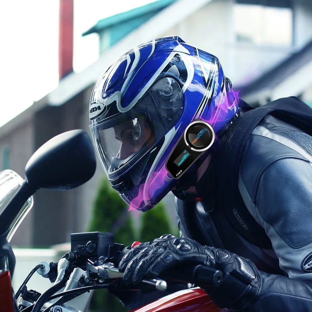 

z 6Riders Full duplex Helmet Intercom Motorcycle Helmet Headset Helmet Intercom Blue Tooth Headset