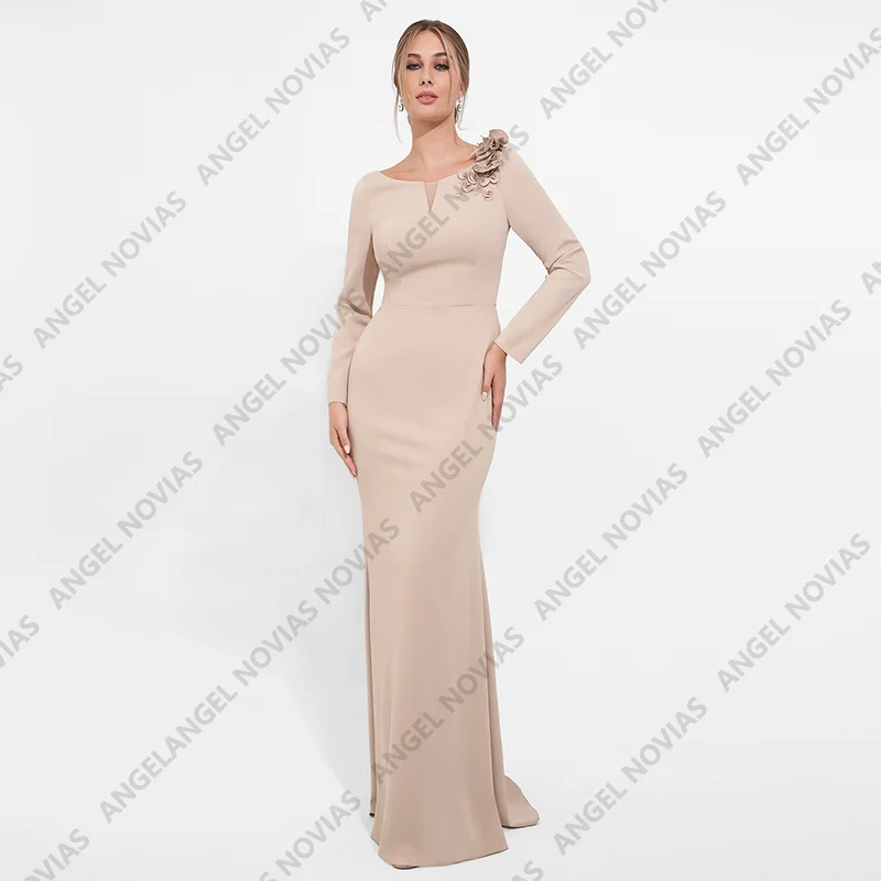 

Arabic Muslim Spandex Mother of the Bride Dresses Wedding Guest Party Dresses Mother of Groom Dress