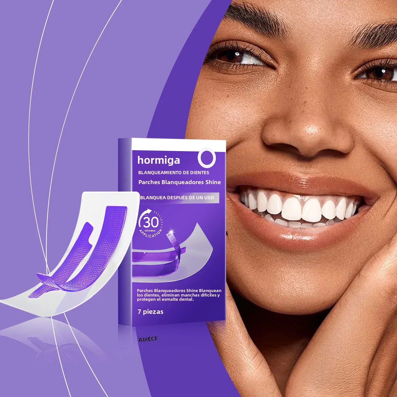 ORALHOE 7 parches cosméticos dentales para un aliento fresco y suave, una limpieza delicada, para una sonrisa brillante todos los días. Es una práctica