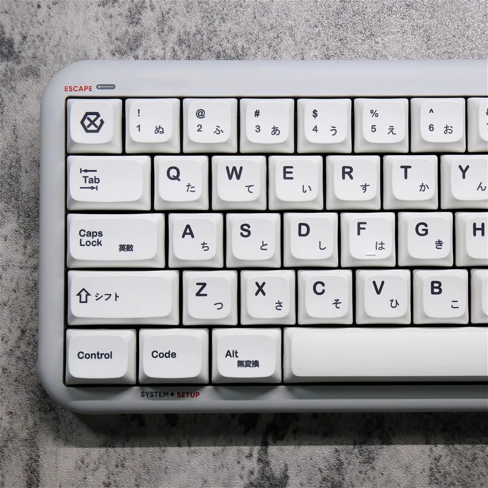 

PBT Keycaps 135 Keys XDA Minimalist White Theme, Personalized Keycaps for Cherry MX 104/87/61 Mechanical Keyboards