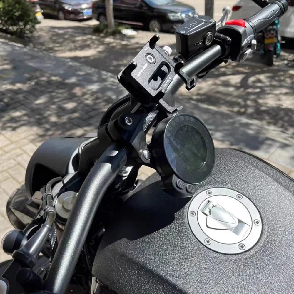 Aftermarket phone mount (Model P9 with vibration damping) for Benda Dark Flag 500, Chinchilla 500/450/300/250, and Rock 250.