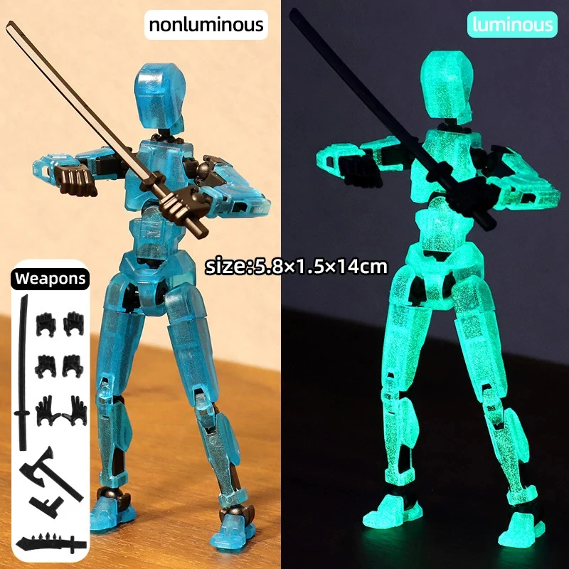 Multi-Jointed Movable Shapeshift Robot 3D Printed Mannequin Dummy 13 Action Figures Toys Kids Adults Parent-children Games gifts