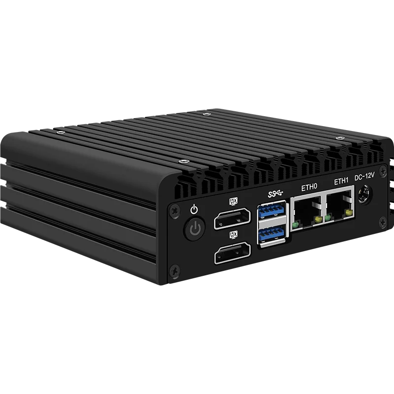 X86 Firewall Super Mini Pc 12e Gen Intel I3 N305 N100 Ddr5 4800Mhz 2 * I226-V 2.5G Lan Fanless Router Pc Proxmox Server Computer