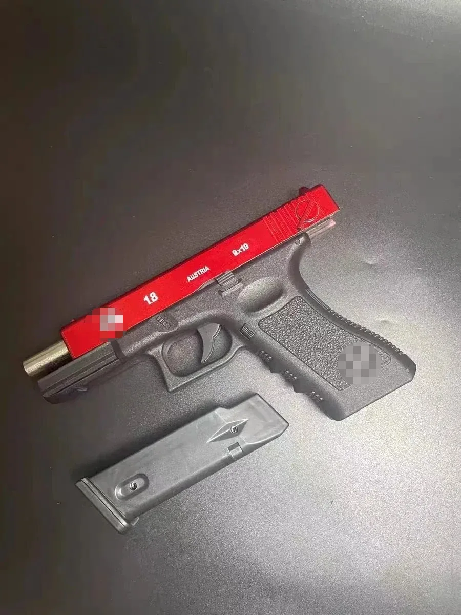 2025 arma de brinquedo mãoezheng locke g18 vazio puxar armazém 3 gancho máquina tiro arma de brinquedo de liberação rápida terra para agarrar presente do menino