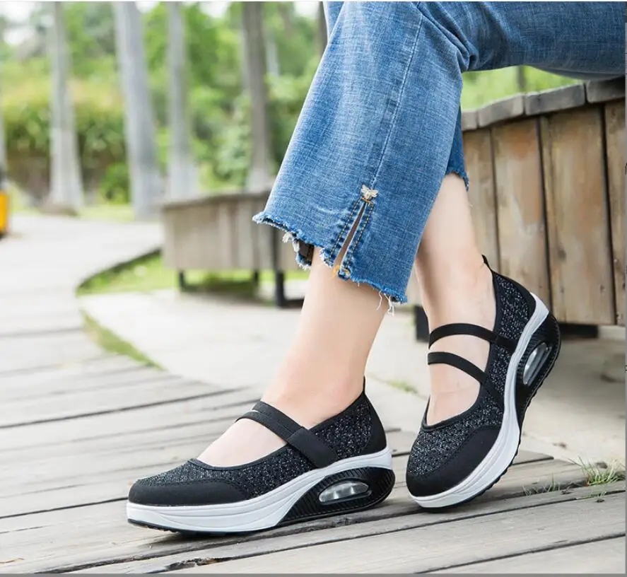 

Fashion New Women Flats Shoes Spring Summer Ladies Mesh Flat Shoes Women Soft Breathable Sneakers Women Casual Shoes Large size