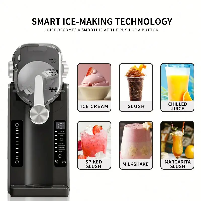 Hot Sell Ice Crusher and Shaved Ice Machines Soft Serve Ice Cream Maker Commercial Slush Machine