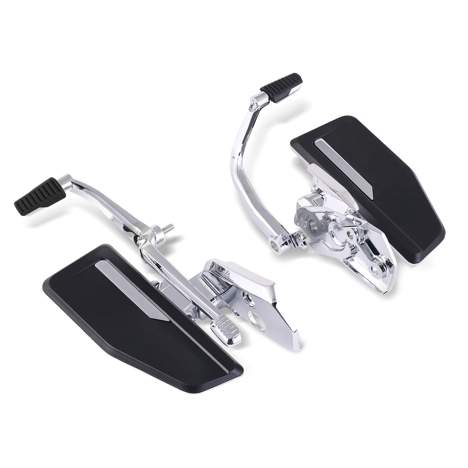 Chrome Omni Driver Floorboards with Brake Shifter for Gold Wing GL1800 2018-2024