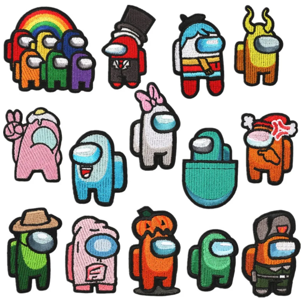 

Cartoon Werewolf Kill Embroidery Patch Logo Game Character iron on Patches Decoration Appliques Accessories Cloth Stickes Scp