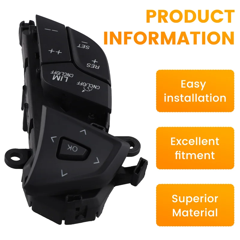 

VC-Innovative-Steering Wheel Switch Cruise Control Switch DG9Z-9C888-AD DG9Z9C888AD For Ford Fusion Edge 2013-2023