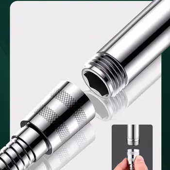 Ruční sprchová hlavice z nerezové oceli SUS 304 do koupelny s vysokým tlakem, úspornou tryskou a přeplňovanou dešťovou sprchovou hlavicí 10 nejlepší prodej Sprchová hlavice SUS304 - №5