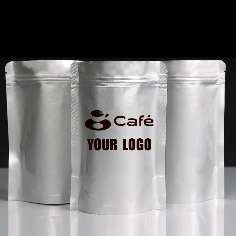 

Custom Logo Aluminum Foil Standing Zip Lock Bag, Dried Fruit Tea Nut Pouch