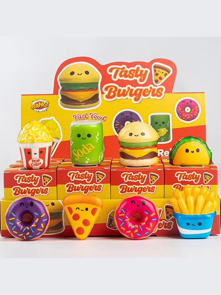 12 Stück/Box Langsam Aufsteigende Squishy-Spielzeuge Blind Box, Niedliche Entspannungsspielzeuge für Erwachsene Großhandel
