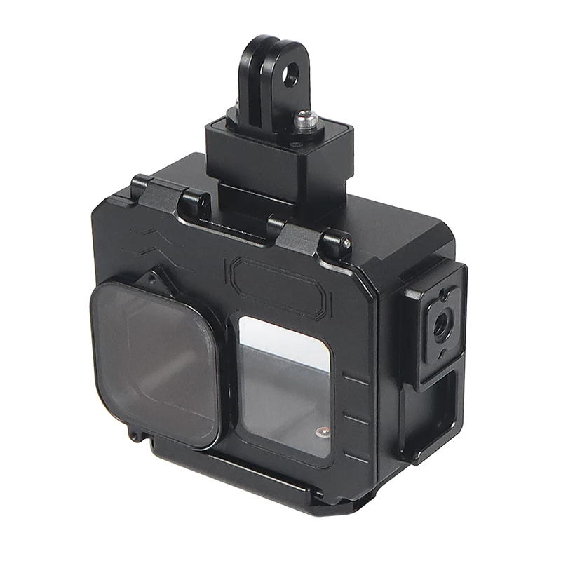 IP68 Metallgehäuse Wasserdicht für GoPro 13 12 11 10 Actionkamera Tiefseetauchen 1/4 Schnellmontage Unterwasser-Schutzrahmen – Detail 37
