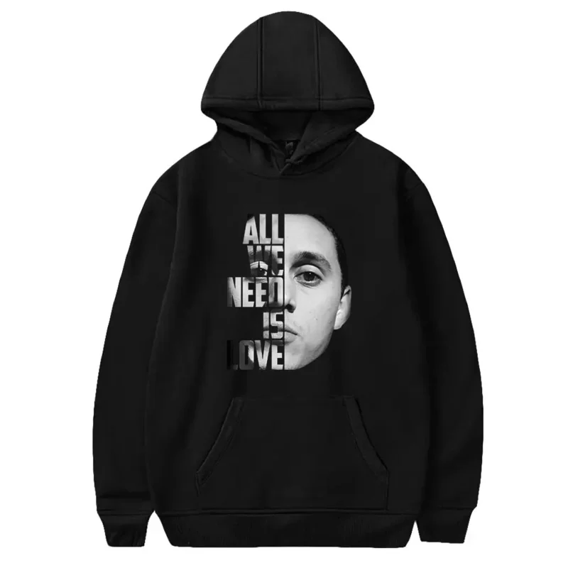 Singer Canserbero Oversized Women/Men Hoodie Sweatshirt Streetwear Hip Hip Pullover Hooded Jacket Casual Tracksuit Y2K Clothes