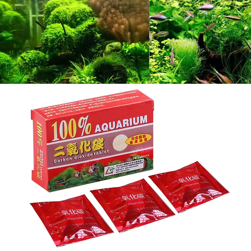 Aquarium Water Plant Root Fertilizers With Active Iron Manganese Fish Tank Co2 Aquarium Plant Carbon Dioxide Diffuser Tablet Hot